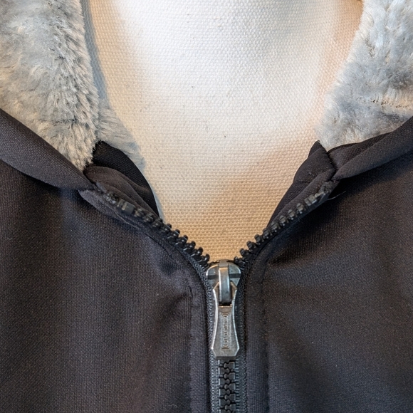 NFL GREEN BAY PACKER Full Zip Logo Sweatshirt Jacket SZ XL Faux Fur - Picture 4 of 15